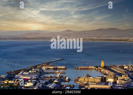 Coucher de soleil sur la ville du Cap, Afrique du Sud Banque D'Images