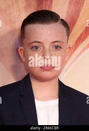 Londres, Royaume-Uni. 07th octobre 2019. Lewin Lloyd assiste à la première britannique des « Aeronautes » lors du BFI London film Festival 63rd à l'Odeon Luxe Leicester Square à Londres. (Photo de Fred Duval/SOPA Images/Sipa USA) crédit: SIPA USA/Alay Live News Banque D'Images