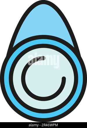 Icône Smart Tracker. Outline Smart tracker icône vectorielle pour la conception Web isolée sur fond blanc plat couleur Illustration de Vecteur