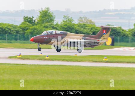 Aero L-29 Delfin au Caslav Air Show 2023 à Caslav, République Tchèque Banque D'Images