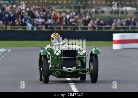 Robert Beebee, Frazer Nash réplique TT, Trofeo Nuvolari, un seul pilote de vingt minutes pour les voitures de course de sport qui ont concouru jusqu'en 1939, Goodwood 80 Banque D'Images