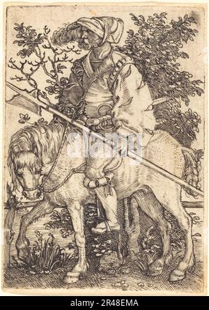 Halberdier à cheval, 1520s. Banque D'Images