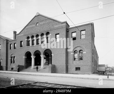 Terminal ferroviaire surélevé, Philadelphie, Pennsylvanie, entre 1900 et 1910. Banque D'Images