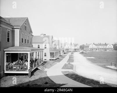 La caserne, fort Oglethorpe, Chicamauga [c.-à-d. Chickamauga-Chattanooga National Military Park], Géorgie, entre 1900 et 1910. Banque D'Images