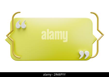 Forme d'amibe colorée à utiliser comme base de texte avec des guillemets Banque D'Images