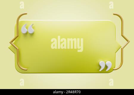 Forme d'amibe colorée à utiliser comme base de texte avec des guillemets Banque D'Images