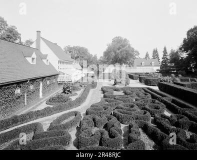 Les jardins de fleurs du Mont Vernon, c.between 1910 et 1920. Banque D'Images