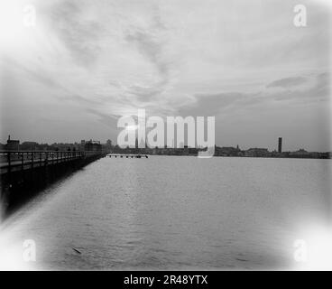 Coucher de soleil à St. Augustine, Floride, 1902. Banque D'Images