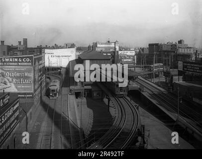 Dudley Street Station, Boston « L » Ry., Boston, Massachusetts, c1904. Banque D'Images