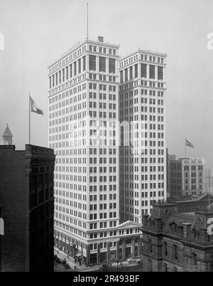 Dime Savings Bank Building, Detroit, Michigan, entre 1910 et 1920. Banque D'Images