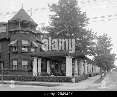 Magnolia Grill and Motor Club, Magnolia, Massachusetts, entre 1900 et 1906. Banque D'Images