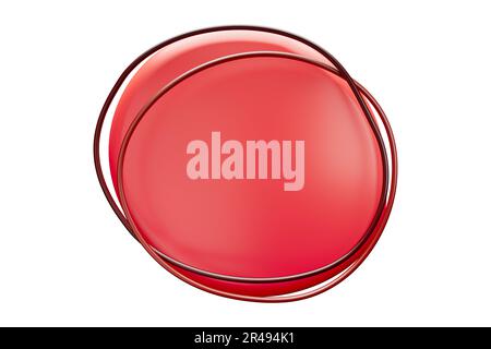 Forme d'amibe colorée à utiliser comme base de texte avec des guillemets Banque D'Images