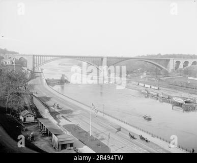 Le Harlem de High Bridge, New York, c1905. Banque D'Images