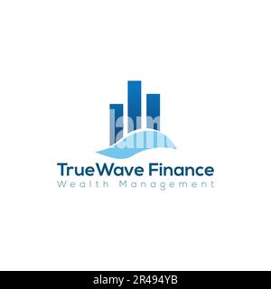 maison de finance, logo de finance, conception de logo minimaliste et d'entreprise dans le modèle vectoriel Illustration de Vecteur