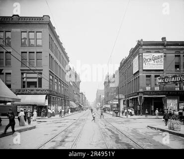 Septième rue, rue Paul, Minn., c1905. Banque D'Images