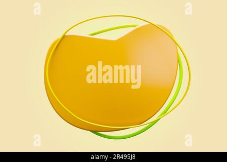 Forme d'amibe colorée à utiliser comme base de texte avec des guillemets Banque D'Images