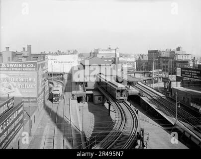 Dudley Street Station, Boston « L » Ry., Boston, Massachusetts, c1904. Banque D'Images