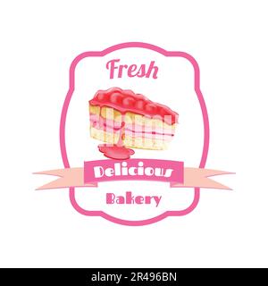 motif vectoriel d'étiquettes de boulangerie délicieux Illustration de Vecteur