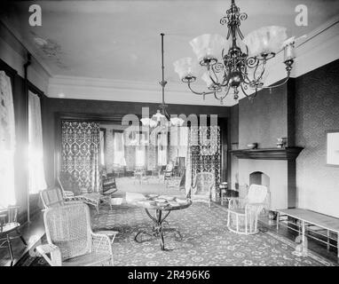 Salon, Country Club, grosse Pointe Farms [sic], entre 1900 et 1906. Banque D'Images