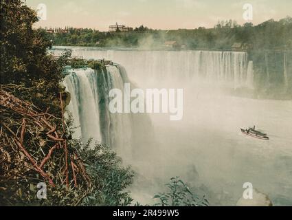 Niagara, Horseshoe Fall de Goat Island, c1898. Banque D'Images