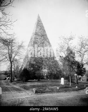 Confederate Monument, Richmond, Virginie, c1902. Panneau sur l'arbre : pris en charge par les Dames, Hollywood Memorial Association. Banque D'Images