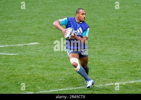 Le rugby de Nouvelle-Zélande tous les Black JO Rokocoko s'entraîner avant de jouer en Afrique du Sud mardi, 06 juillet 2010 à Auckland Nouvelle-Zélande. Photo: La vie sportive Banque D'Images