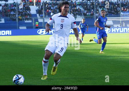 San Juan, Argentine, 26th mai 2023, de lors du match de la troisième manche du Groupe B pour la coupe du monde FIFA U20 au stade Bicentenario (photo: Néstor J. Beremblum) Banque D'Images