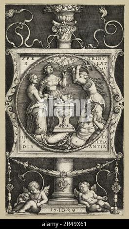 Bibliothèque de Willibald Pirckheimer, 1529. Banque D'Images