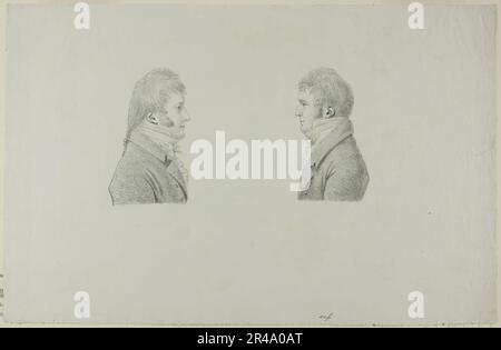 Portraits du roi Louis Philippe & amp ; Antoine Philippe d'Orléans, duc de Montpensier, 1805. Banque D'Images