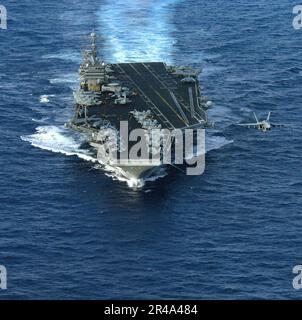 US Navy un F-A-18E Super Hornet piloté par le commandant, Carrier Air Wing quatorze (CVW-14), Banque D'Images