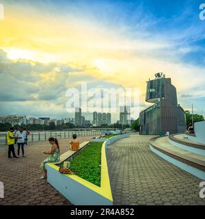 Centre de sports nautiques du Singapore Sports Hub. C'est un quartier de sports et de loisirs à Kallang, Singapour. Banque D'Images