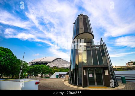 Centre de sports nautiques du Singapore Sports Hub. C'est un quartier de sports et de loisirs à Kallang, Singapour. Banque D'Images