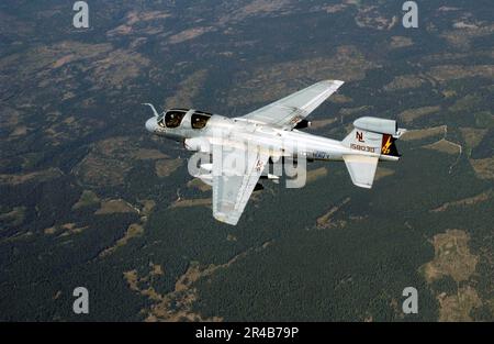 US Navy un EA-6B Prowler vole une mission de soutien à l'exercice Sentry Eagle. Banque D'Images