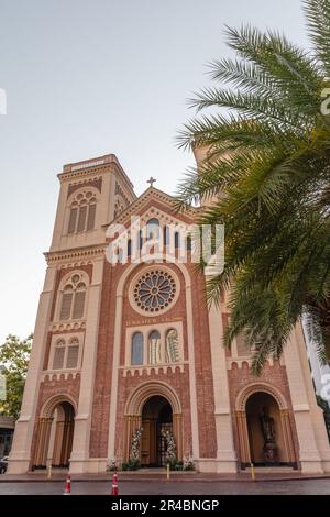 La cathédrale de l'Assomption, principale église catholique romaine de Thaïlande. Bangkok. Banque D'Images