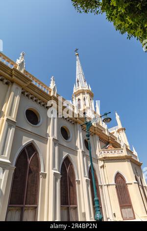 Église Saint-Rosaire ou Église Kalawar, Église catholique romaine dans le district de Samphanthawong, Bangkok, Thaïlande. Banque D'Images