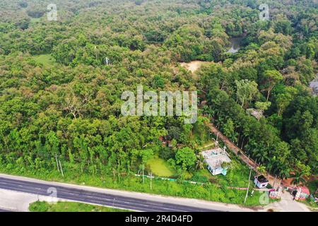 Gazipur, Bangladesh - 25 mai 2023 : le parc national Bhawal est une réserve naturelle et le parc national du Bangladesh. Chaque endroit de ce jardin couvert W Banque D'Images