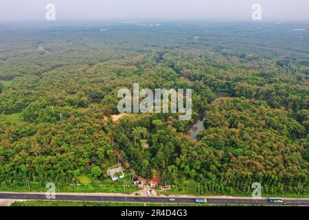 Gazipur, Bangladesh - 25 mai 2023 : le parc national Bhawal est une réserve naturelle et le parc national du Bangladesh. Chaque endroit de ce jardin couvert W Banque D'Images