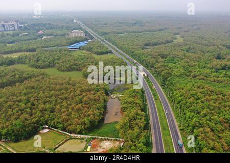 Gazipur, Bangladesh - 25 mai 2023 : le parc national Bhawal est une réserve naturelle et le parc national du Bangladesh. Chaque endroit de ce jardin couvert W Banque D'Images