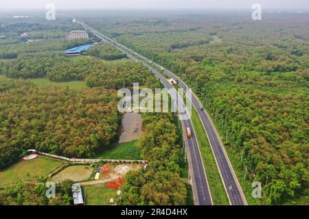 Gazipur, Bangladesh - 25 mai 2023 : le parc national Bhawal est une réserve naturelle et le parc national du Bangladesh. Chaque endroit de ce jardin couvert W Banque D'Images