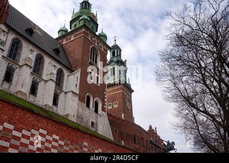 La cathédrale du Wawel, Cracovie, Pologne Banque D'Images