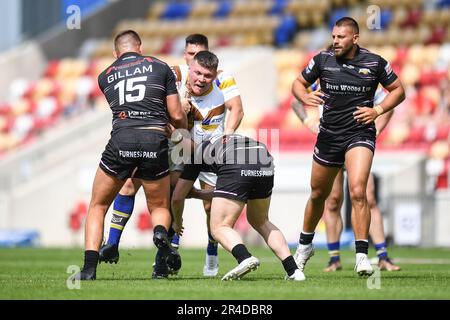 York, Angleterre - 26th mai 2023 - Thomas Walker de Whitehaven en action . Rugby League Summer Bash, Whitehaven vs Barrow Raiders au STADE DE la communauté DE LNER, York, Royaume-Uni Banque D'Images