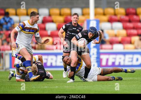 York, Angleterre - 26th mai 2023 - Luke Cresswell, de Barrow Raiders, fait une pause. Rugby League Summer Bash, Whitehaven vs Barrow Raiders au STADE DE la communauté DE LNER, York, Royaume-Uni Banque D'Images