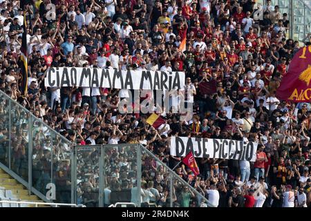 Florence, Italie. 27th mai 2023. Stade Artemio Franchi, Florence, Italie, 27 mai 2023, Fans de Roma pendant l'ACF Fiorentina vs AS Roma - football italien série A Match Credit: Live Media Publishing Group/Alay Live News Banque D'Images