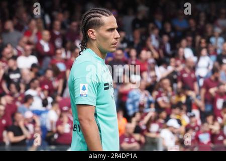 Salerno, Italie. 27th mai 2023. Marco Silvestri joueur d'Udinese, pendant le match de la série italienne Une ligue entre Salerntana vs Udinese résultat final, Salerntana 2, Udinese 2, match joué au stade Arechi. Crédit: Vincenzo Izzo/Alamy Live News Banque D'Images