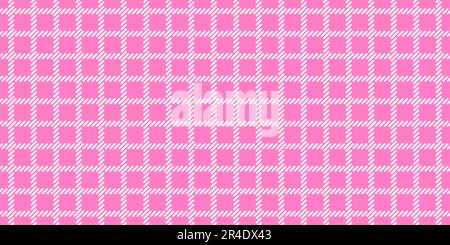 Motif écossais rose et blanc sans couture avec lignes étroites. Tissu de costume en laine classique. Design élégant. Arrière-plan simple. Variable en va-et-va Illustration de Vecteur