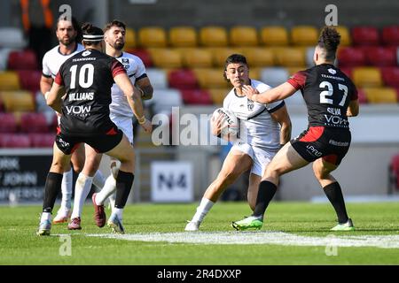 York, Angleterre - 26th mai 2023 - Tiaki Chan de Toulouse Olympique XIII fait des pauses. Rugby League Summer Bash, Londres Broncos vs Toulouse Olympique au STADE communautaire LNER, York, Royaume-Uni crédit: Dean Williams/Alay Live News Banque D'Images