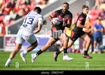 York, Angleterre - 26th mai 2023 - Dean Whare, de London Broncos, en action. Rugby League Summer Bash, Londres Broncos vs Toulouse Olympique au STADE communautaire LNER, York, Royaume-Uni crédit: Dean Williams/Alay Live News Banque D'Images