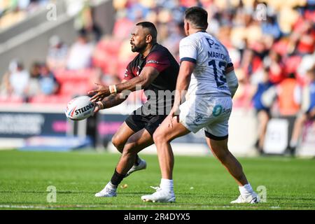 York, Angleterre - 26th mai 2023 - Dean Whare, de London Broncos, en action. Rugby League Summer Bash, Londres Broncos vs Toulouse Olympique au STADE communautaire LNER, York, Royaume-Uni crédit: Dean Williams/Alay Live News Banque D'Images