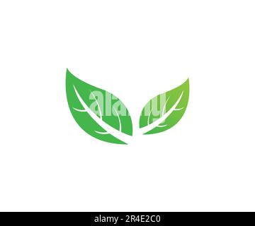 Feuilles modèle vectoriel de conception d'icône Illustration de Vecteur