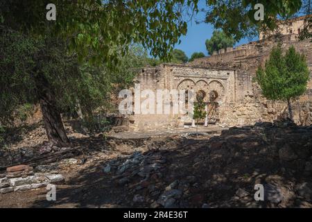 Maison du bassin d'eau (Vivienda de la Alberca) à Medina Azahara (Madinat al-Zahra) - Cordoue, Andalousie, Espagne Banque D'Images